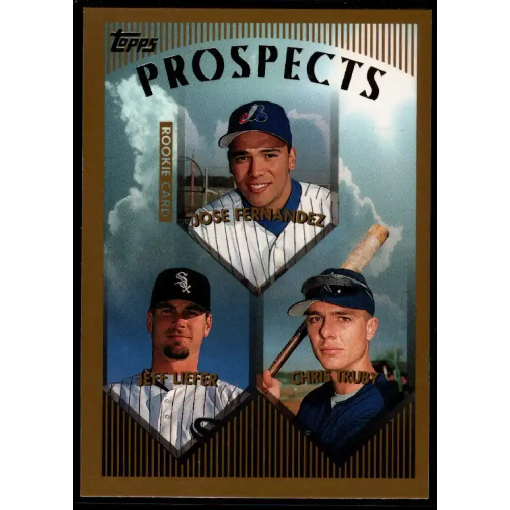 1999 Topps #434 Jose Fernandez/Jeff Liefer/Chris Truby NM-MT RC Rookie Montreal Expos/Chicago White Sox/Houston Astros