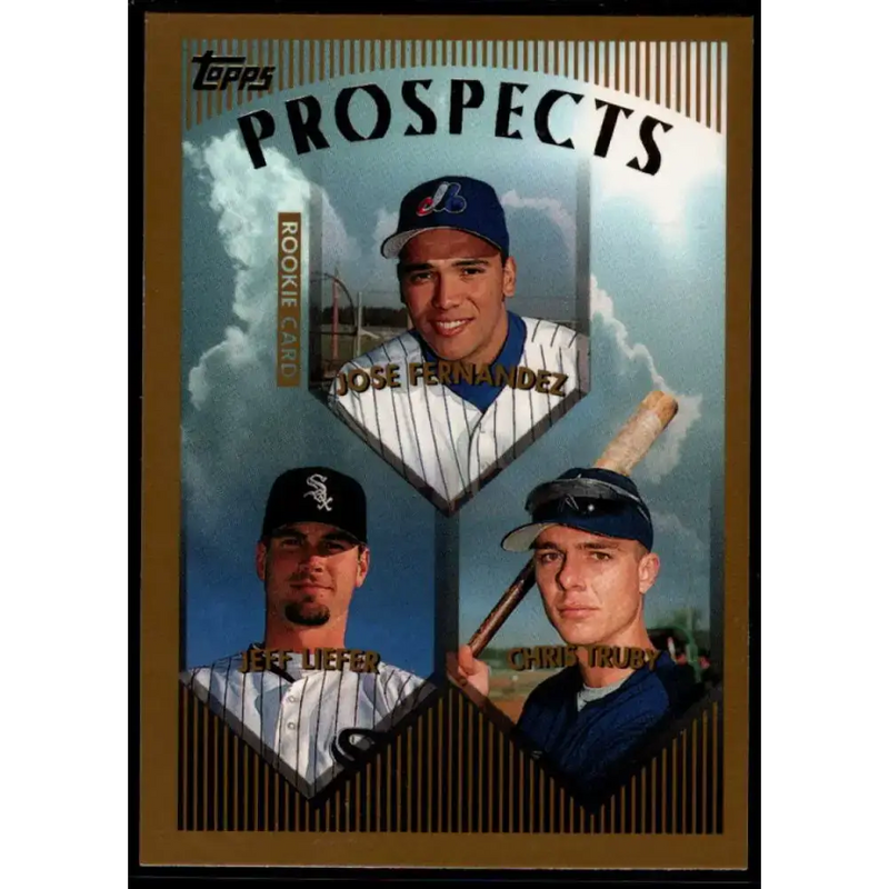 1999 Topps #434 Jose Fernandez/Jeff Liefer/Chris Truby NM-MT RC Rookie Montreal Expos/Chicago White Sox/Houston Astros