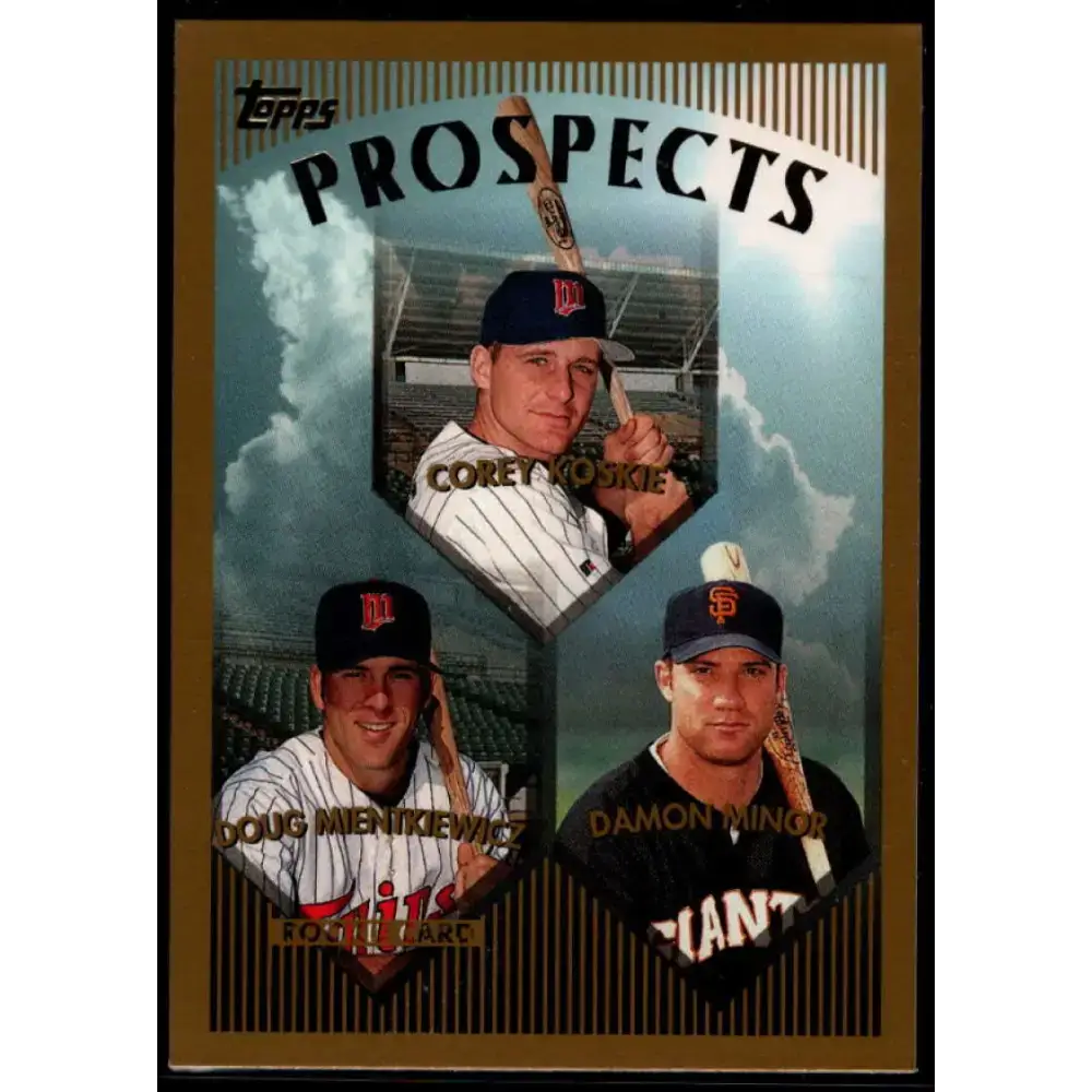 1999 Topps #435 Corey Koskie/Doug Mientkiewicz/Damon Minor NM-MT RC Rookie Minnesota Twins/San Francisco Giants