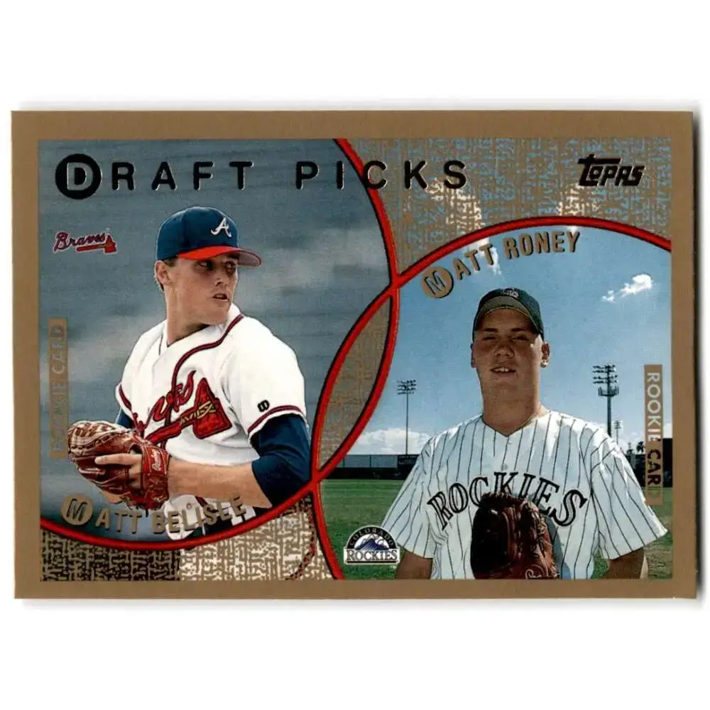 1999 Topps #438 Matt Belisle/Matt Roney NM-MT RC Rookie Atlanta Braves/Colorado Rockies Baseball Card