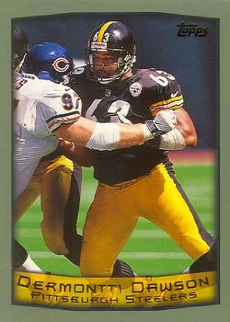 1999 Topps #44 Dermontti Dawson EX Excellent Pittsburgh Steelers Football Card - Football Card Single