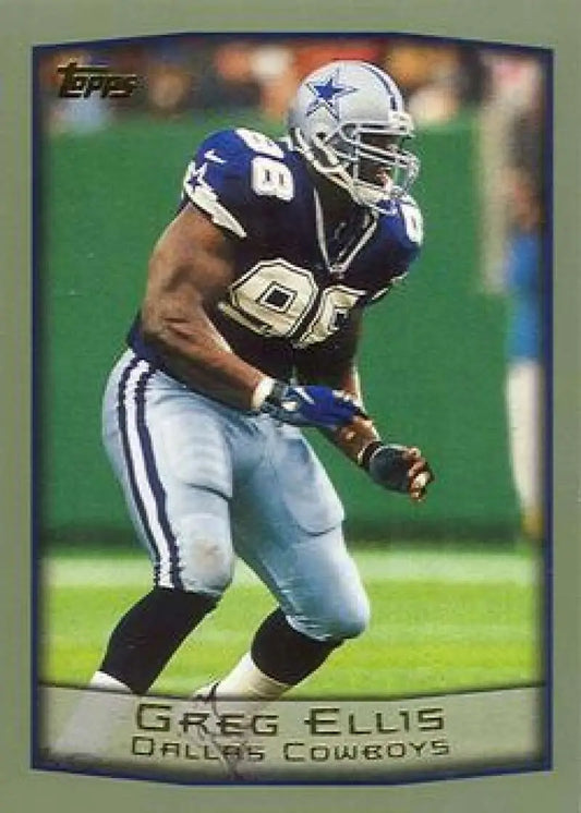 1999 Topps #45 Greg Ellis EX Excellent Dallas Cowboys Football Card - Football Card Single