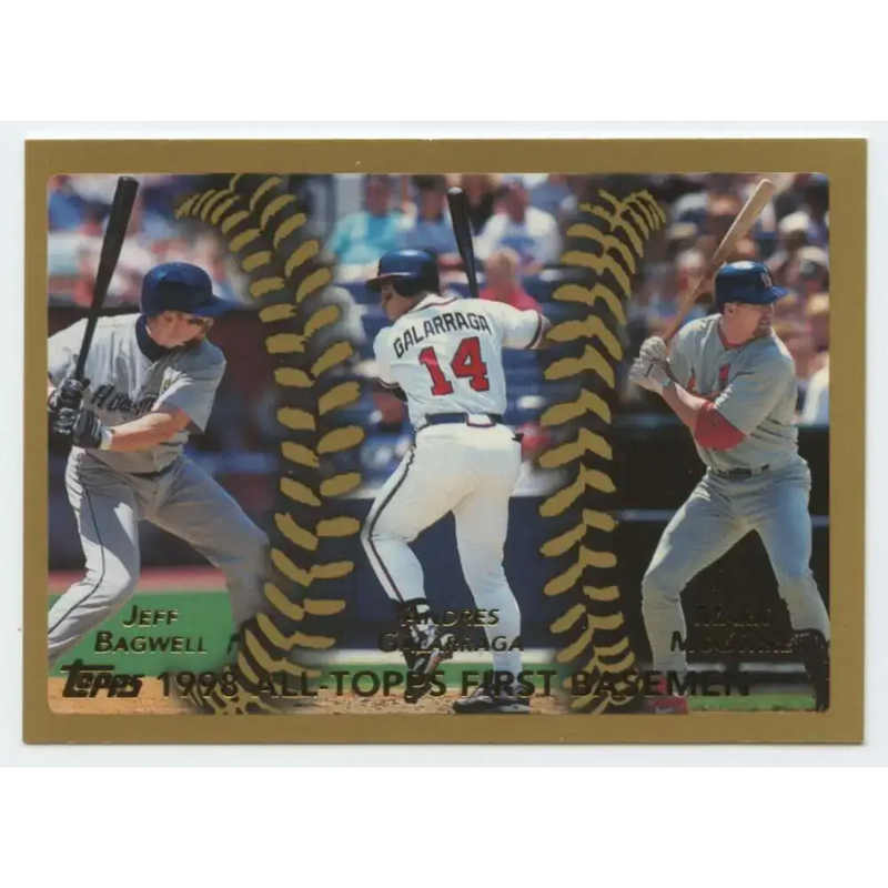 1999 Topps #450 Jeff Bagwell/Andres Galarraga/Mark McGwire NM-MT Houston Astros/Atlanta Braves/St. Louis Cardinals