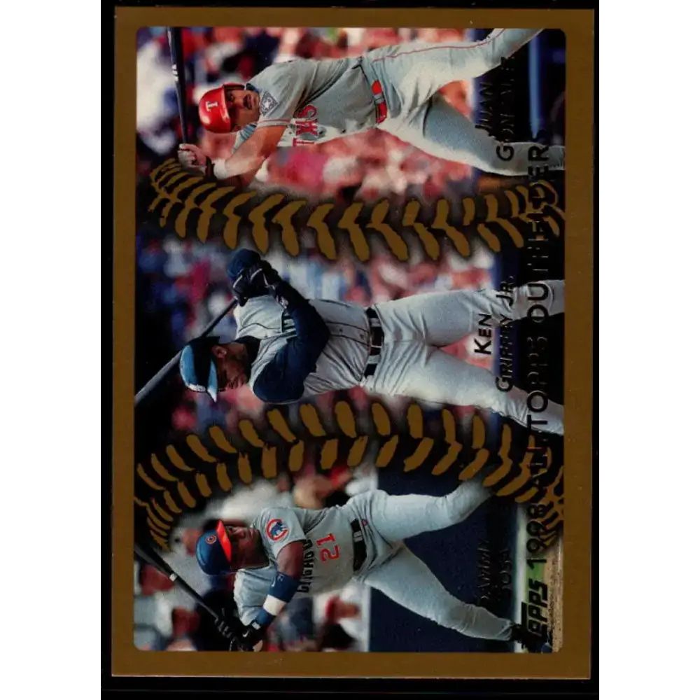 1999 Topps #454 Sammy Sosa/Ken Griffey Jr./Juan Gonzalez NM-MT Chicago Cubs/Seattle Mariners/Texas Rangers Baseball