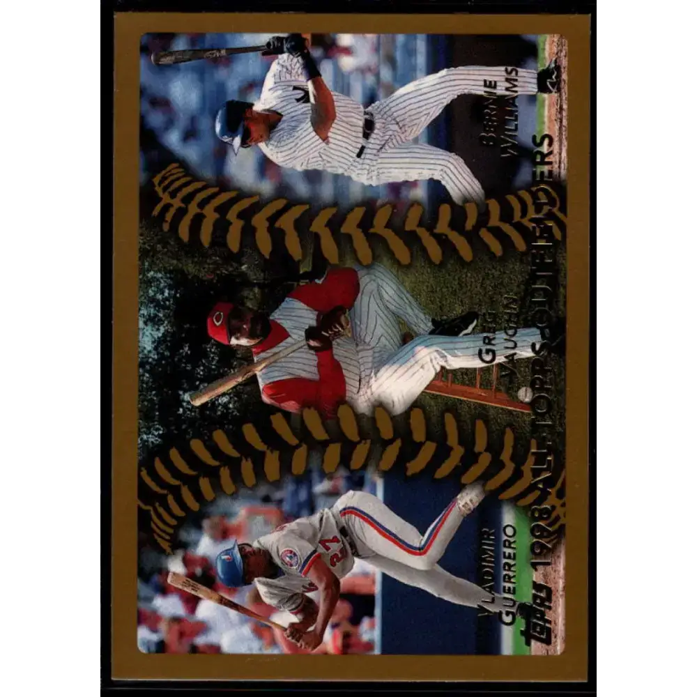 1999 Topps #458 Vladimir Guerrero/Greg Vaughn/Bernie Williams NM-MT Montreal Expos/Cincinnati Reds/New York Yankees