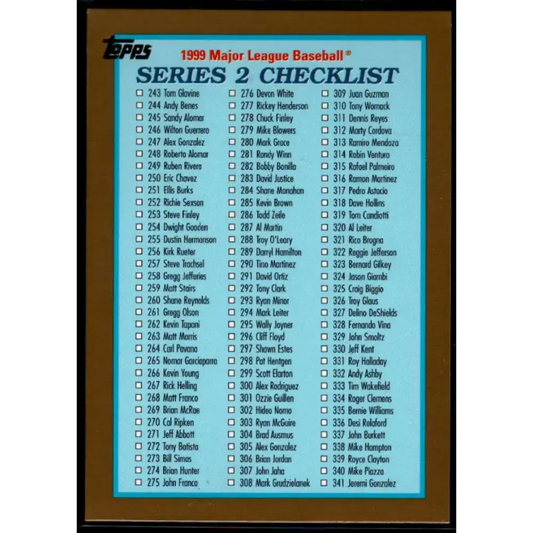 1999 Topps #461A Sammy Sosa NM-MT Chicago Cubs Baseball Card