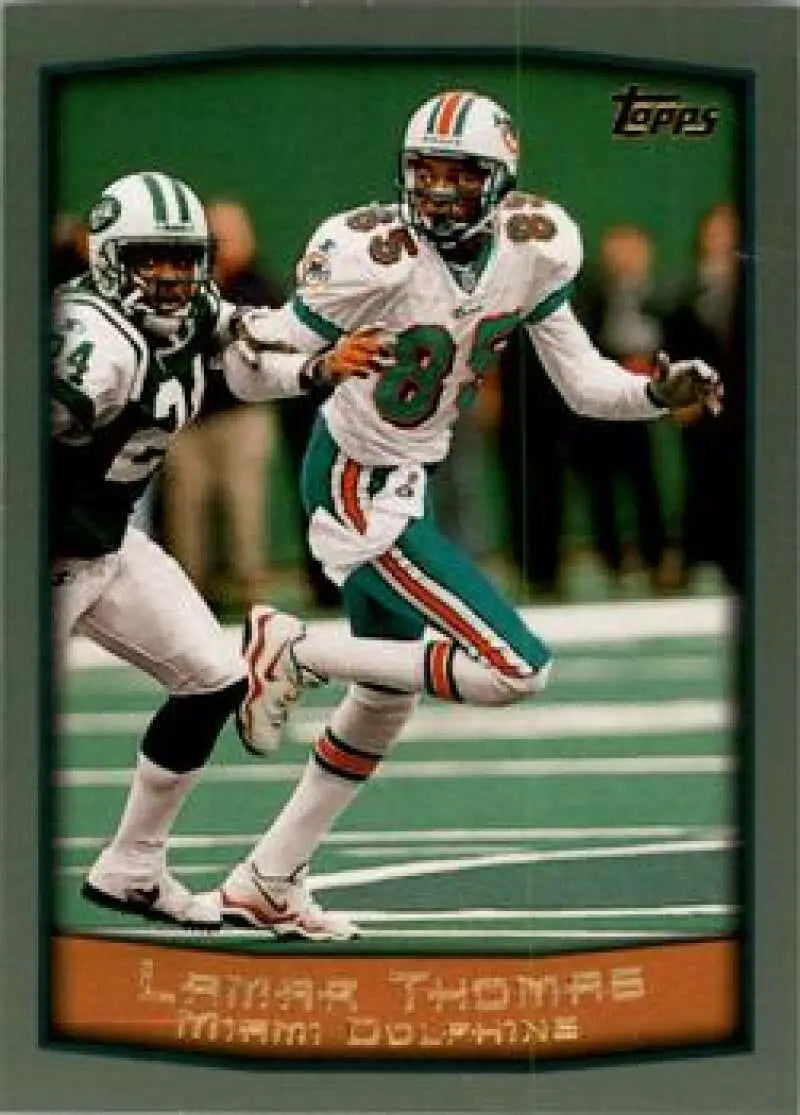 1999 Topps #48 Lamar Thomas EX Excellent Miami Dolphins Football Card - Football Card Single