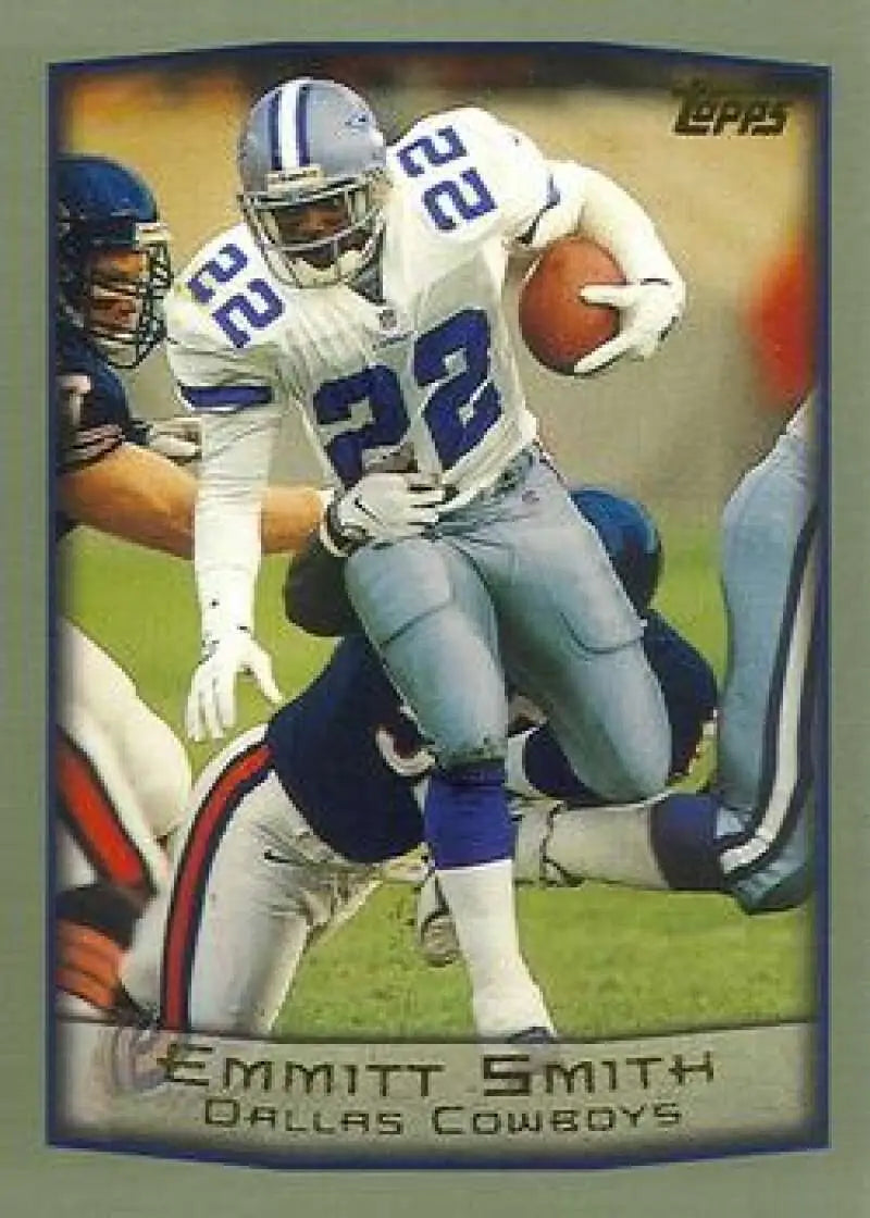 1999 Topps #50 Emmitt Smith EX Excellent Dallas Cowboys Football Card - Football Card Single