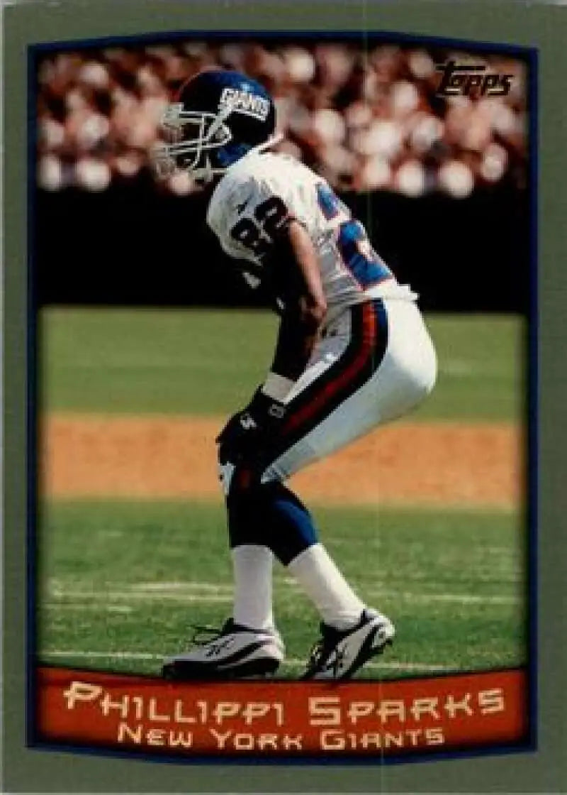1999 Topps #56 Phillippi Sparks EX Excellent New York Giants Football Card - Football Card Single