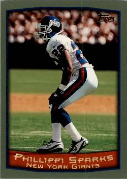 1999 Topps #56 Phillippi Sparks EX Excellent New York Giants Football Card - Football Card Single