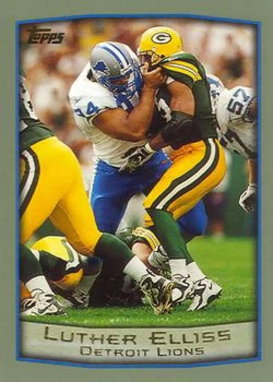 1999 Topps #57 Luther Elliss EX Excellent Detroit Lions Football Card - Football Card Single