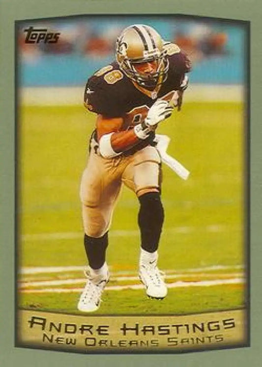 1999 Topps #59 Andre Hastings EX Excellent New Orleans Saints Football Card - Football Card Single