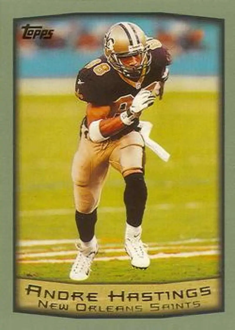 1999 Topps #59 Andre Hastings EX Excellent New Orleans Saints Football Card - Football Card Single