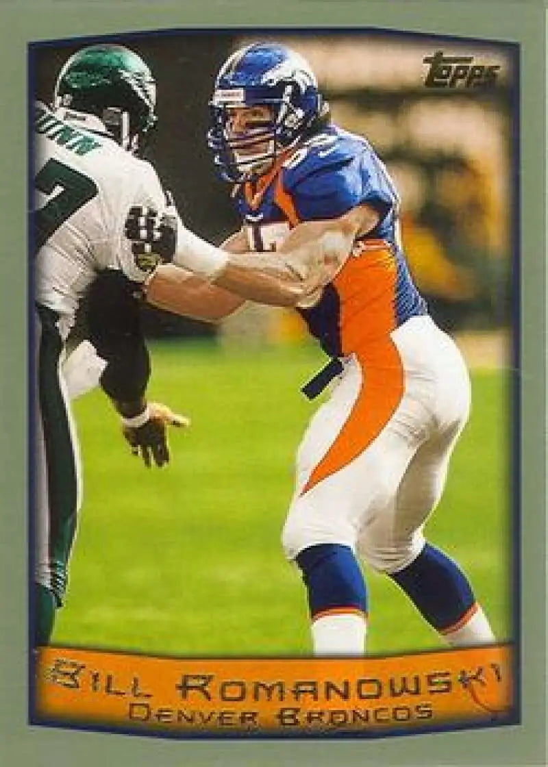 1999 Topps #63 Bill Romanowski EX Excellent Denver Broncos Football Card - Football Card Single