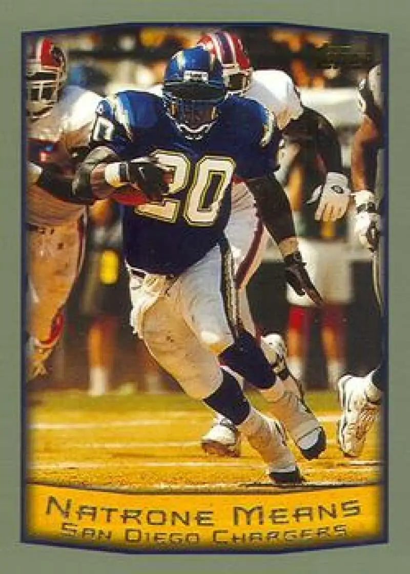 1999 Topps #65 Natrone Means EX Excellent San Diego Chargers Football Card - Football Card Single