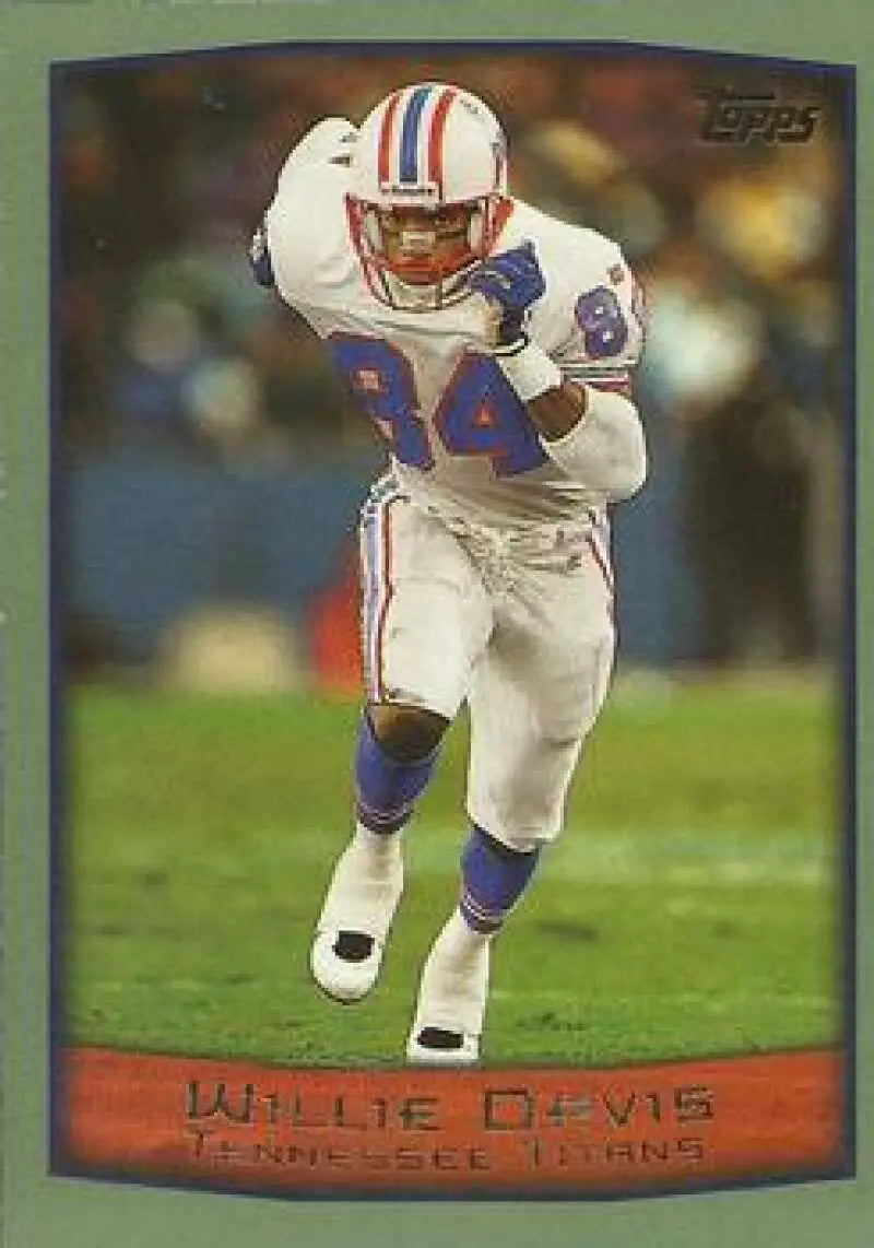 1999 Topps #73 Willie Davis EX Excellent Tennessee Titans Football Card - Football Card Single