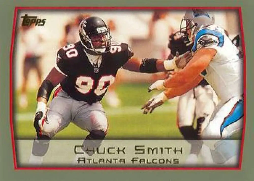 1999 Topps #76 Chuck Smith EX Excellent Atlanta Falcons Football Card - Football Card Single