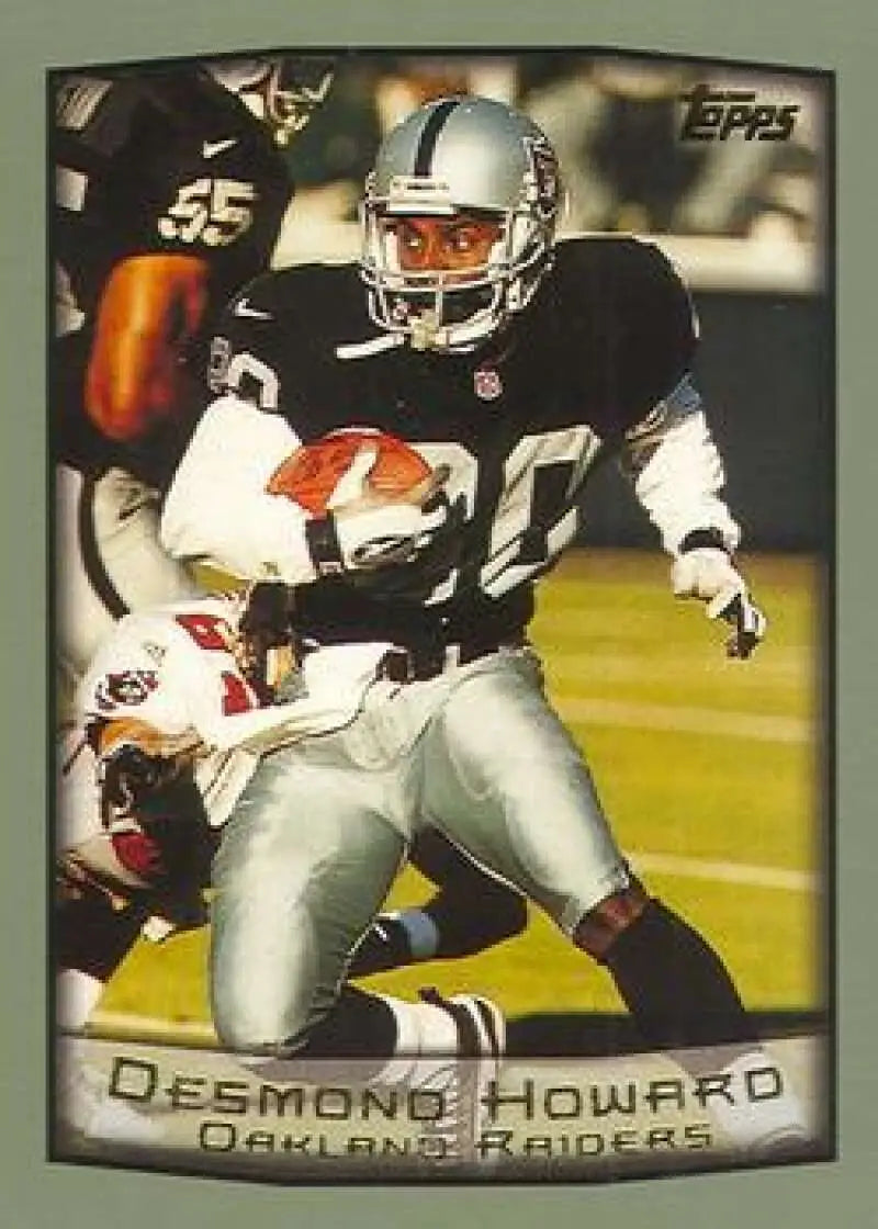 1999 Topps #77 Desmond Howard EX Excellent Oakland Raiders Football Card - Football Card Single