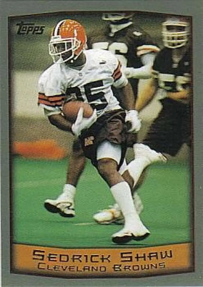 1999 Topps #78 Sedrick Shaw EX Excellent Cleveland Browns Football Card - Football Card Single