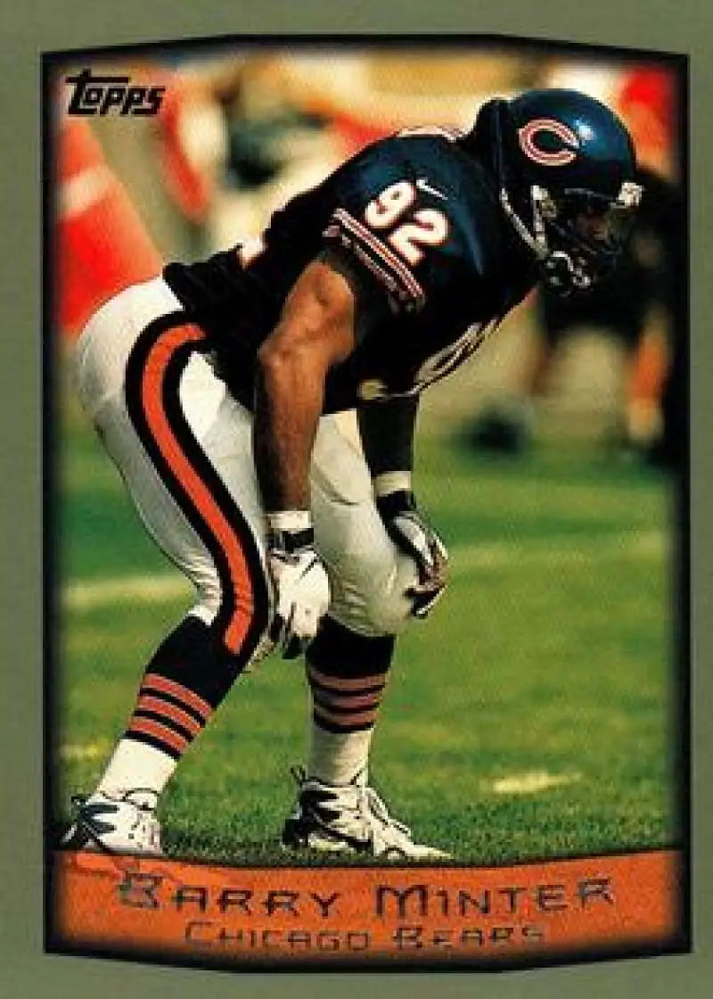 1999 Topps #81 Barry Minter EX Excellent Chicago Bears Football Card - Football Card Single
