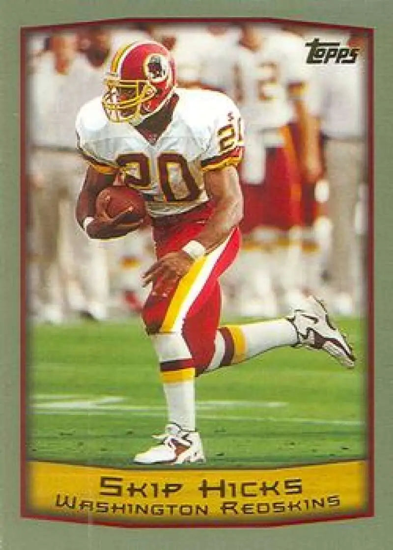 1999 Topps #82 Skip Hicks EX Excellent Washington Redskins Football Card - Football Card Single