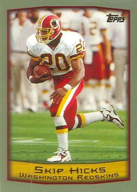 1999 Topps #82 Skip Hicks EX Excellent Washington Redskins Football Card - Football Card Single