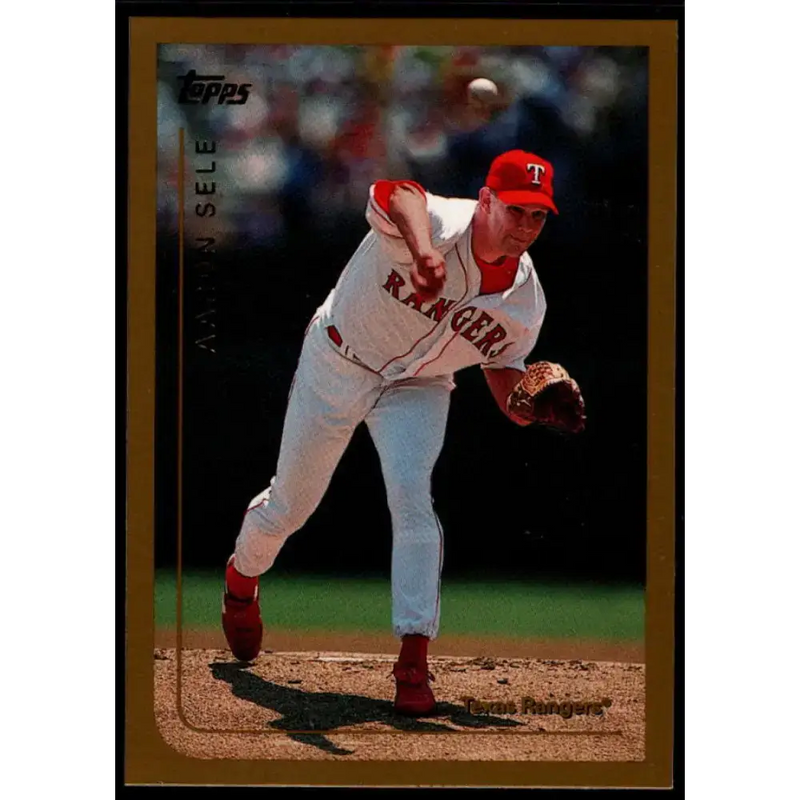 1999 Topps #86 Aaron Sele NM-MT Texas Rangers Baseball Card - Baseball Card Single