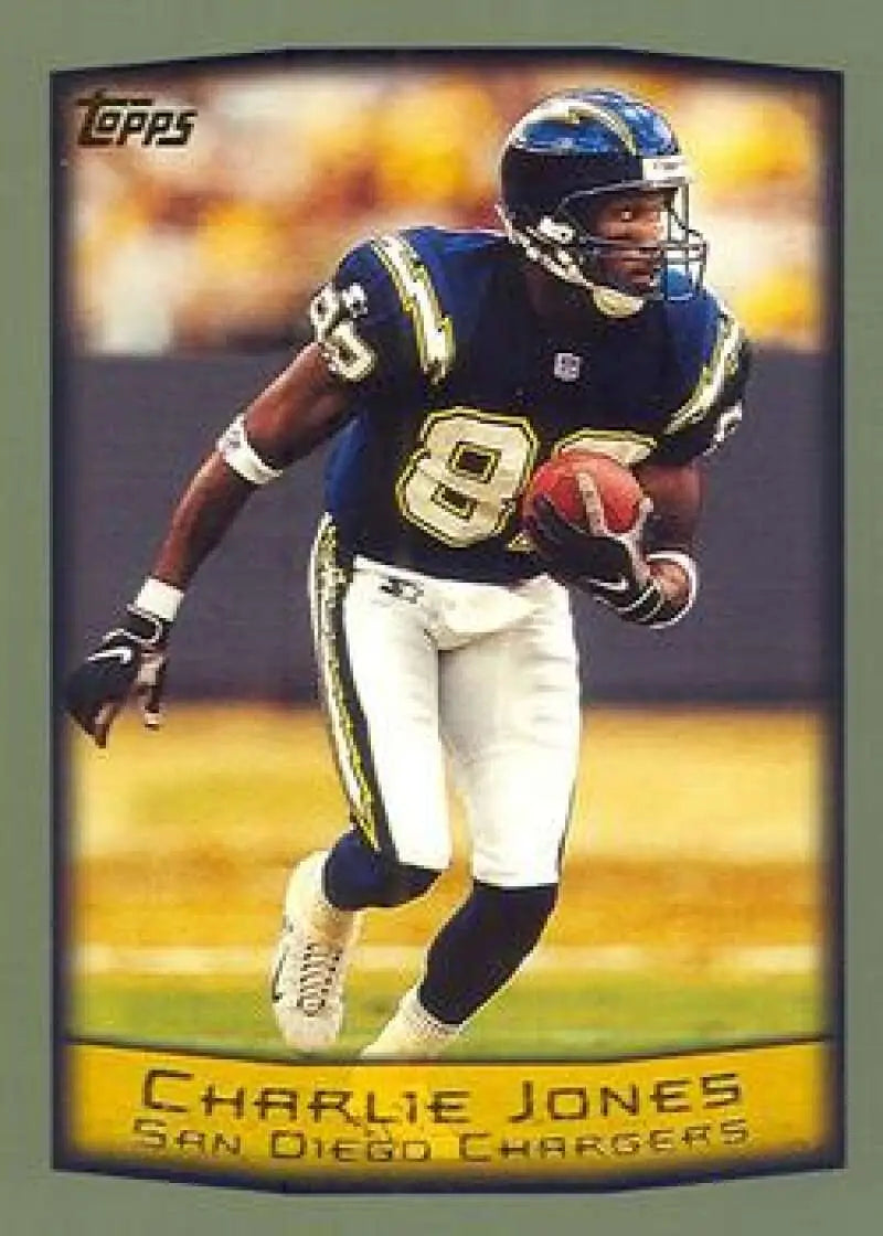 1999 Topps #86 Charlie Jones EX Excellent San Diego Chargers Football Card - Football Card Single