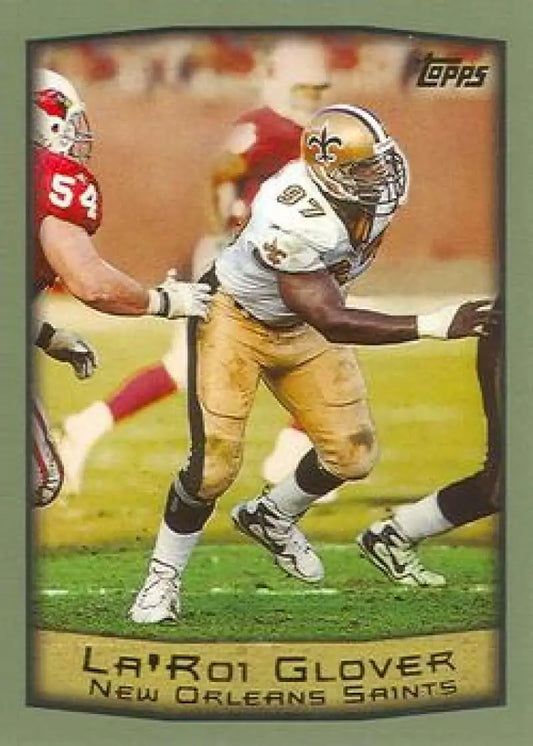 1999 Topps #88 La’Roi Glover EX Excellent RC Rookie New Orleans Saints Football Card