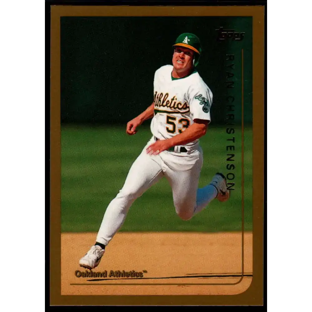 1999 Topps #88 Ryan Christenson NM-MT Oakland Athletics Baseball Card - Baseball Card Single