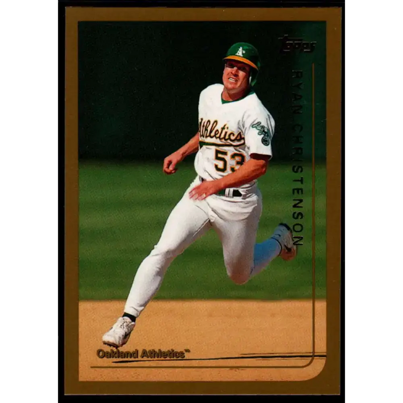 1999 Topps #88 Ryan Christenson NM-MT Oakland Athletics Baseball Card - Baseball Card Single