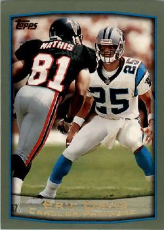 1999 Topps #89 Eric Davis EX Excellent Carolina Panthers Football Card - Football Card Single