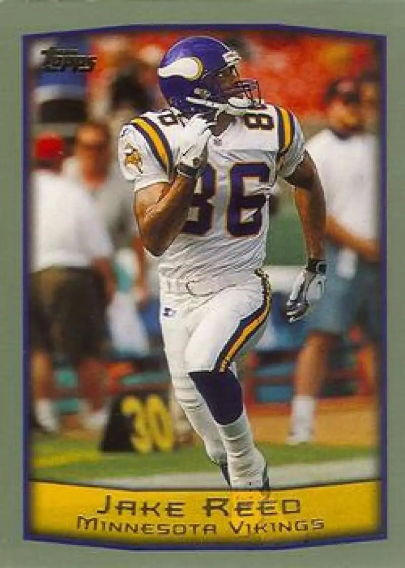 1999 Topps #9 Jake Reed EX Excellent Minnesota Vikings Football Card - Football Card Single