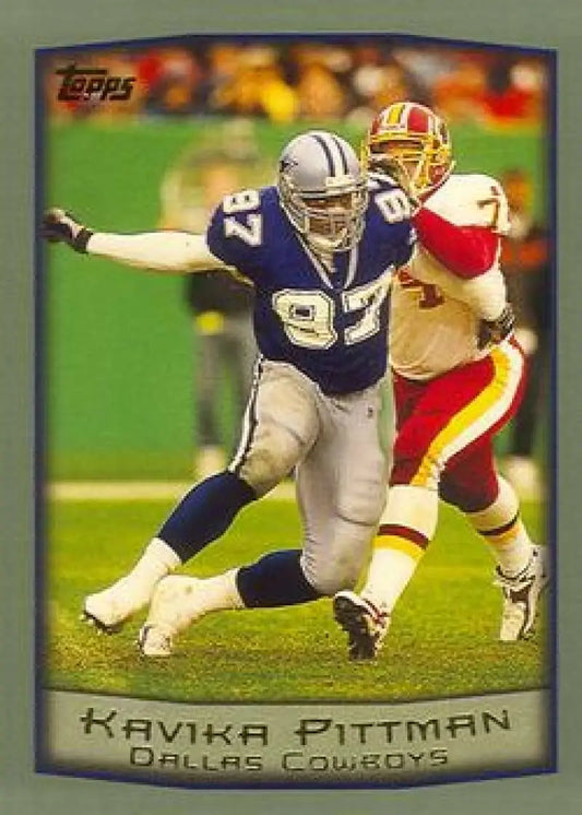 1999 Topps #91 Kavika Pittman EX Excellent Dallas Cowboys Football Card