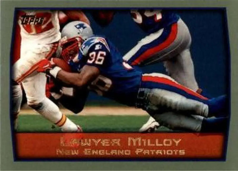 1999 Topps #95 Lawyer Milloy EX Excellent New England Patriots Football Card - Football Card Single