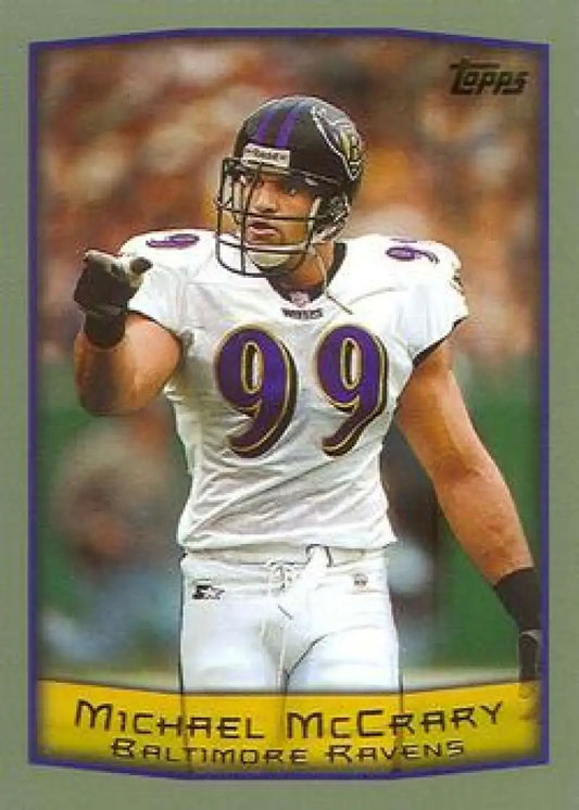 1999 Topps #97 Michael McCrary EX Excellent Baltimore Ravens Football Card - Football Card Single