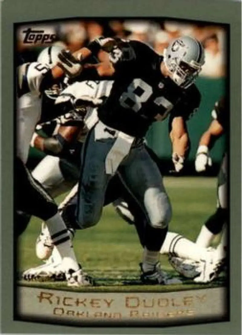 1999 Topps #98 Rickey Dudley EX Excellent Oakland Raiders Football Card - Football Card Single