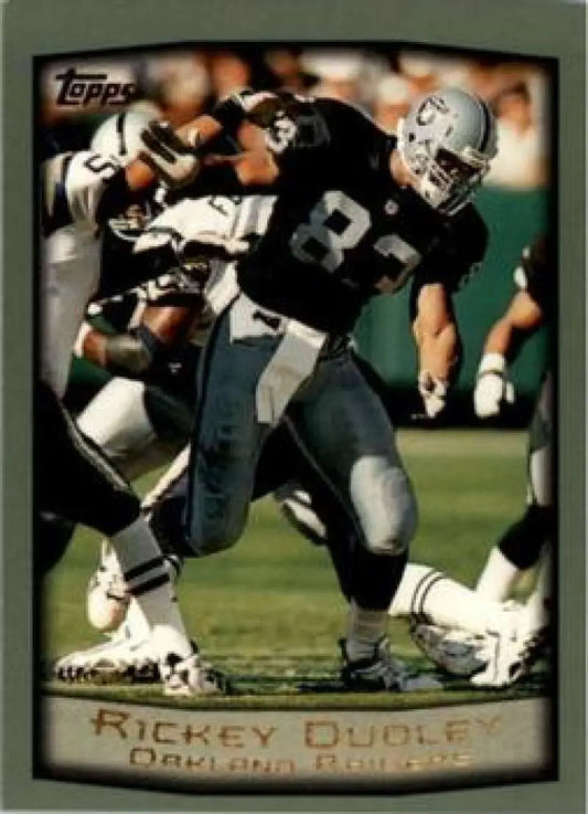 1999 Topps #98 Rickey Dudley EX Excellent Oakland Raiders Football Card - Football Card Single