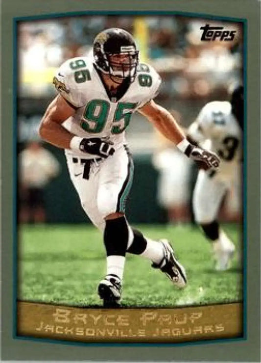 1999 Topps #99 Bryce Paup EX Excellent Jacksonville Jaguars Football Card