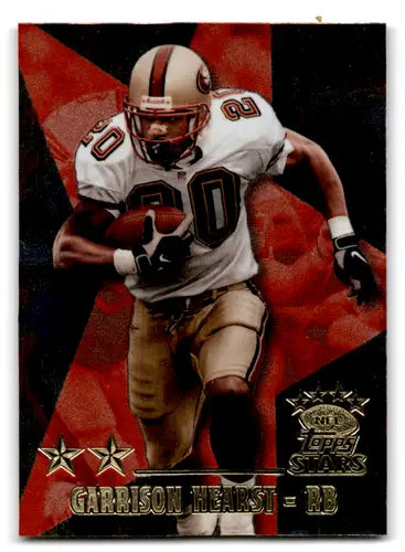 Original gloss Garrison Hearst football card from Topps Stars Two Star series