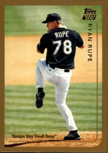 Ryan Rupe baseball card from 1999 Topps Traded showcasing original gloss sports cards