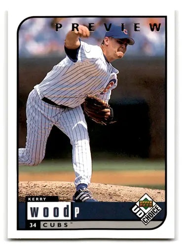 1999 UD Choice #66 Kerry Wood Preview NM-MT Cubs ID:67210 - Baseball Card Single