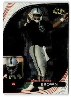 1999 UD Ionix #42 Tim Brown - Football Card Single