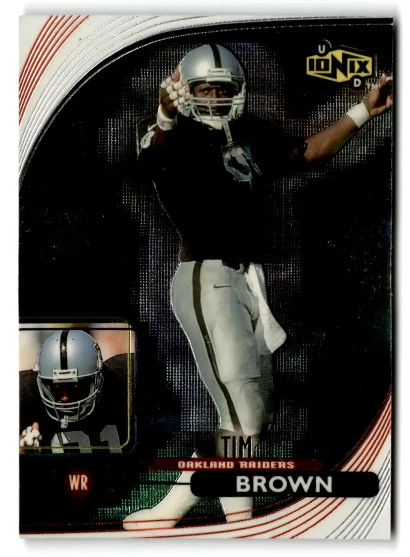 1999 UD Ionix #42 Tim Brown - Football Card Single