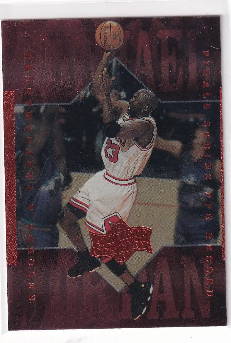 1999 UPPER DECK #47 MICHAEL JORDAN RECORDS DAMAGED- CHICAGO BULLS - Basketball Card Single