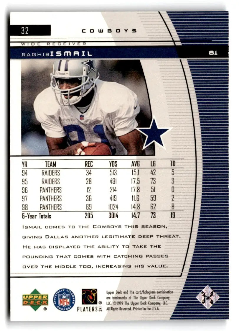 1999 Upper Deck Black Diamond #32 Raghib Ismail - Football Card Single