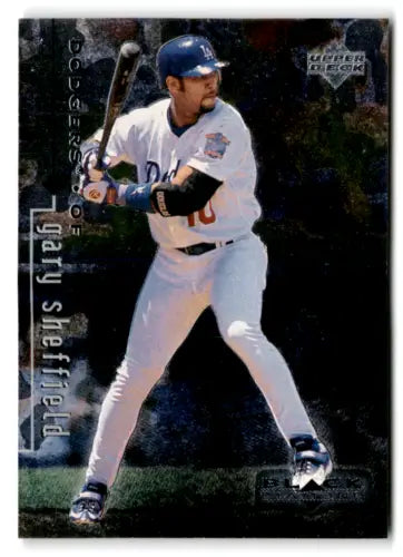 Baseball card from 1999 Upper Deck Black Diamond featuring Gary Sheffield Dodgers