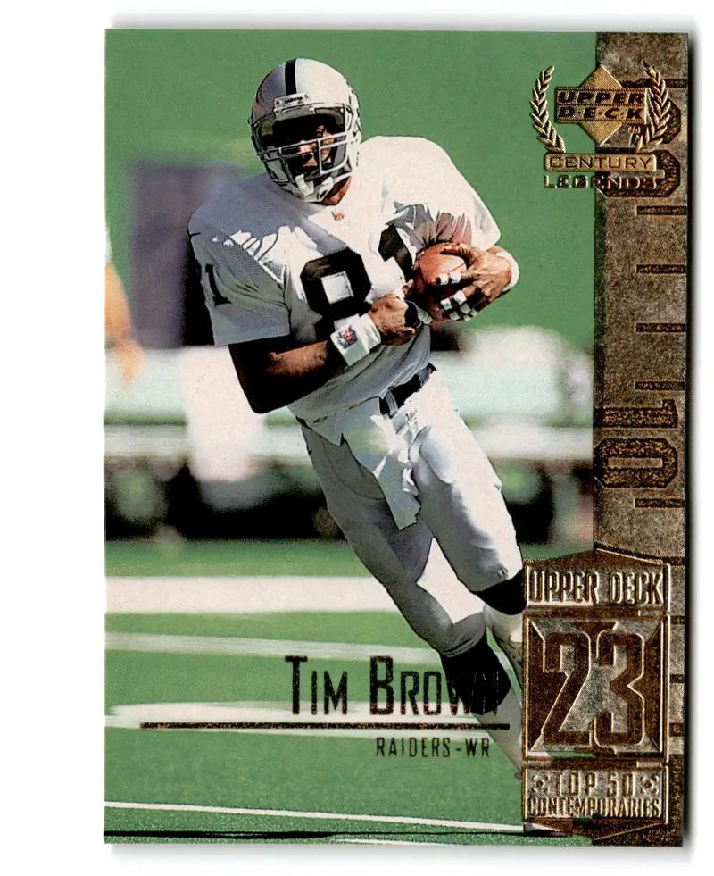 1999 Upper Deck Century Legends #73 Tim Brown - Football Card Single