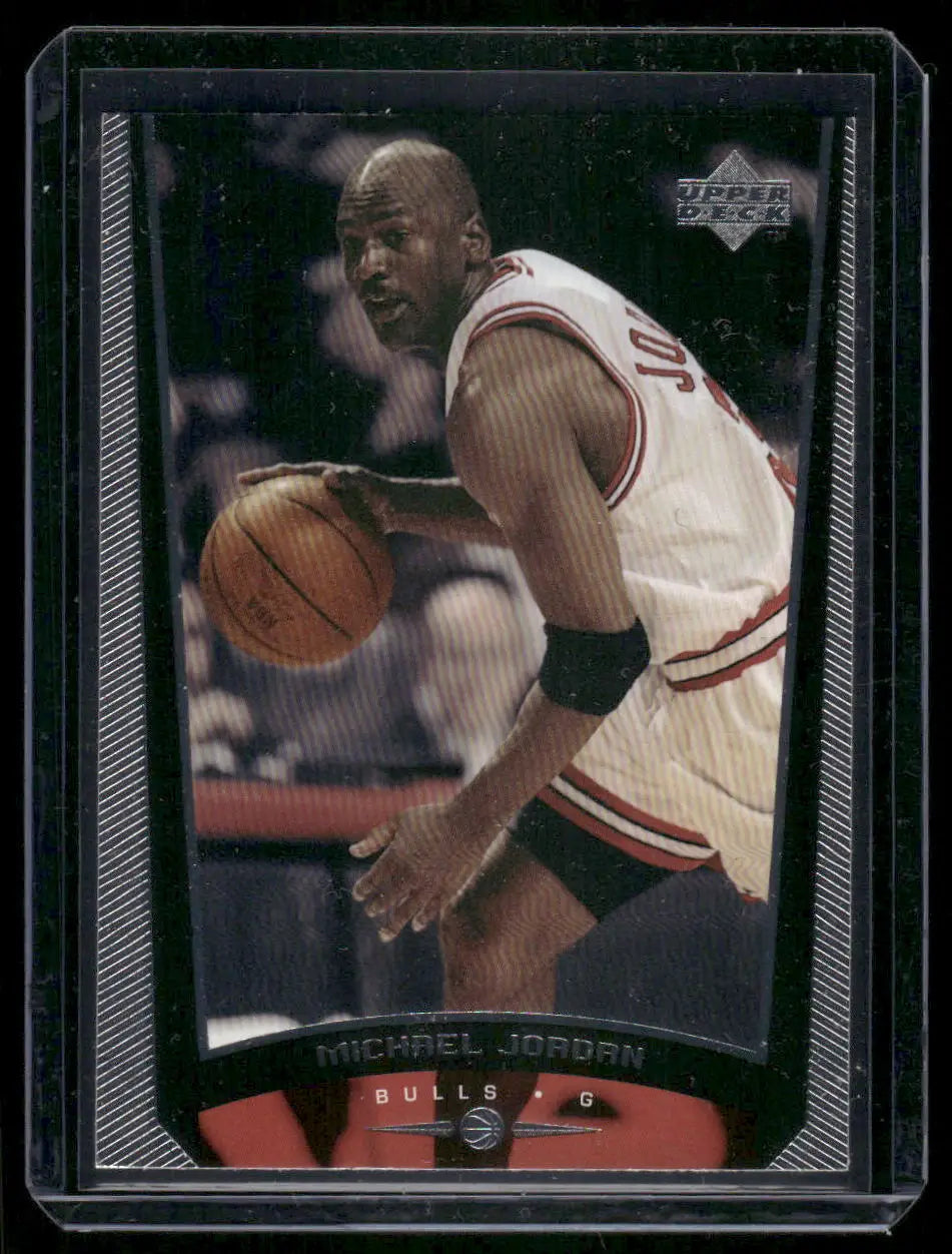 1999 Upper Deck Michael Jordan basketball trading card in protective sleeve