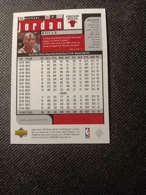 1999 Upper Deck Michael Jordan. UD Choice. #23. Chicago Bulls. NRMT+ - Basketball Card Single